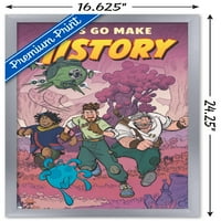 Disney Strange World - Let's Go Make History Wall Poster, 14.725 22.375 рамки