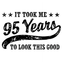 Cafepress - Забавна тениска с дълъг ръкав на 95 -и рожден ден - женска графична тениска с дълъг ръкав