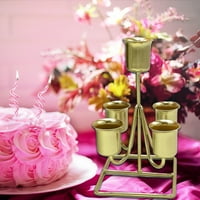 Свещ за конусни свещи, метален държач за свещи романтична сватба от канделабра, рожден ден, вечеря декоративна