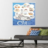 Сладкият плакат за домашна стена на Chi с магнитна рамка, 22.375 34