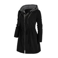 SHPWFBE Зимни палта за жени Дамски върхове жени Модни модни ветровита зима плюс размер на теглич с качулки с качулки ватирани якета за жени черно 5xl