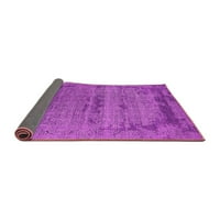 Ahgly Company Indoor Round Ориенталски розови килими за индустриална зона, 3 'кръг
