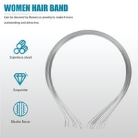 Неръждаема стомана Жените Момичета коса закопчалка лента лента за глава