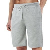 Booker Men Shorts Летни товарни панталони Бутон солиден цвят джобен тетер плюс размер средни къси панталони