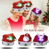 Санта шапки Коледни шапки за възрастни и деца Зимни плюшени коледни шапки Санта шапки за Коледа Нова година празнични партита доставки