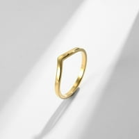 За дъщеря и майка сърце във формата на сърце пръстен праскова сърце във формата на сърце титан стоманен женски пръстен гладък обикновен пръстен, подреждащ се розов златен опашен пръстен