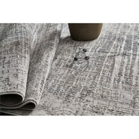 Начало Сантана 60 96 съвременен килим от плат В сиво покритие