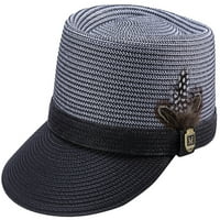 Мъжка плетена Легионерска шапка в Черно н-67