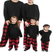 Family Family Pajamas Pajamas съвпадащи комплекти Коледа PJS за възрастни деца празнични спални дрехи