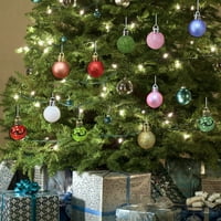 Коледни декорации, висулки за коледно дърво, коледни топки, ярки цветни топки