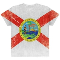 Флорида Реколта отчаян държавен флаг всички над младежки тениска мулти ИМД
