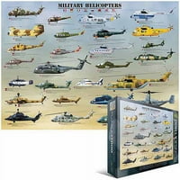 EurographicsPuzzles Транспорт и авиация - Военни хеликоптери - Пъзел на мозайката -