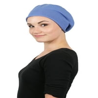 Сохо пухкава шапка памук плетена шапка химиотерапия шапка тюрбан рак шапки за жени