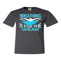 Дишането на възрастни е за слабата забавна тениска плувец